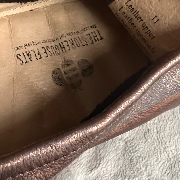 The Storehouse Flats Geaux Gunmetal Rainbow Sparkly Leather Ballet Flat Sz 11 - Picture 11 of 12